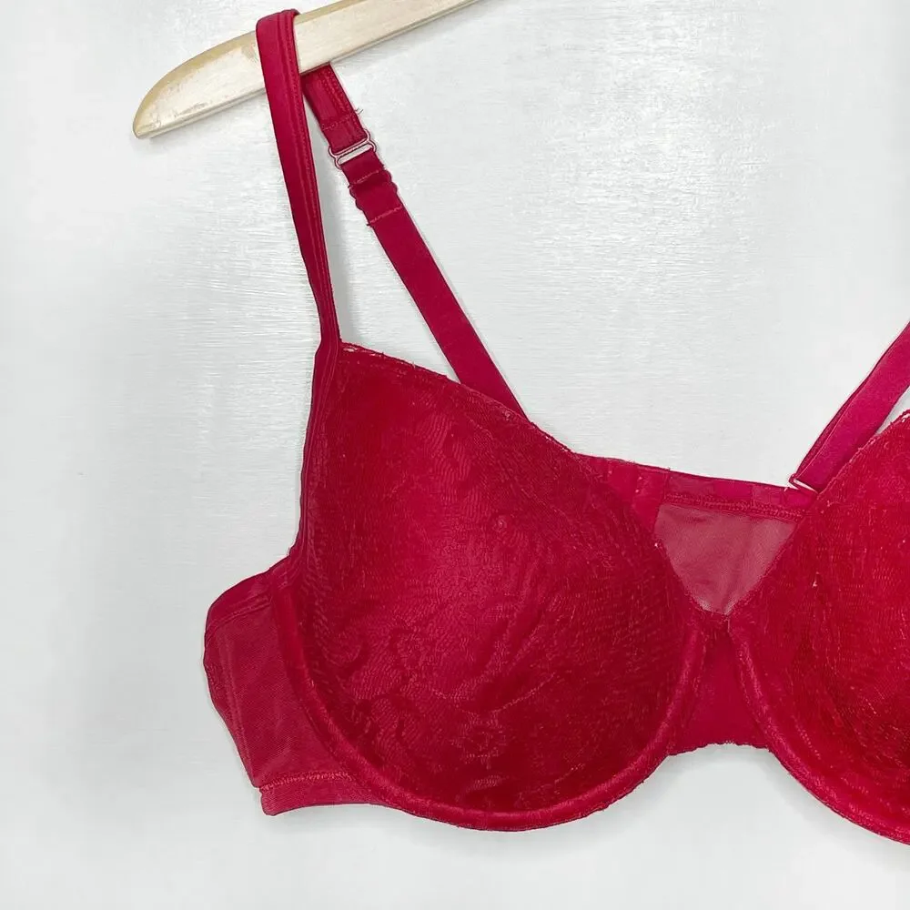 CACIQUE Red Lace Bra